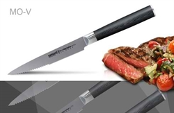 Нож кухонный стальной для стейка Samura Mo-V SM-0031/G-10