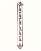 Колпачково - тарельчатая колонна 7 уровней под  кламп 2 дюйма (медь)