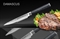 Нож кухонный стальной стейковый Samura Damascus SD-0031/G-10